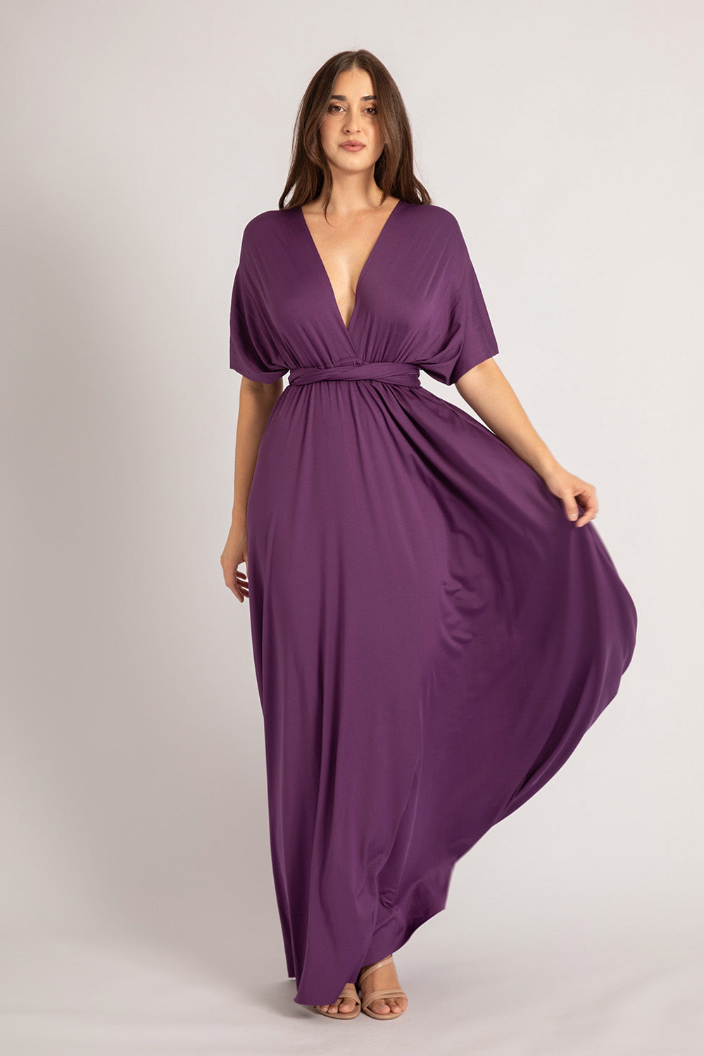 Classic Multiway Infinity Bridesmaid Dress In Dark Purple - Formal Dresses For Sale