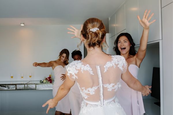 Trend for 2023 - white bridesmaid dresses