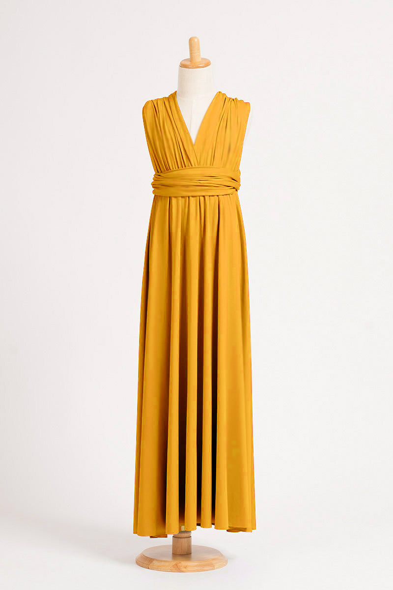 Classic Multiway Infinity Dress in Mustard Yellow