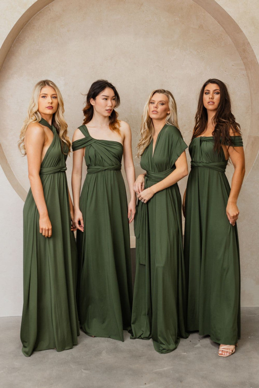 Classic Infinity Dress in Forest Green