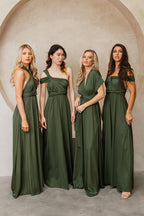 Forest Green Bridesmaids and Formal Dress. Classic Infinity Multiway Dress In Forest Green