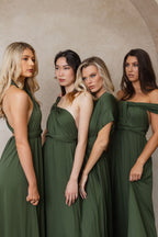 Forest Green Bridesmaids and Formal Dress. Classic Infinity Multiway Dress In Forest Green