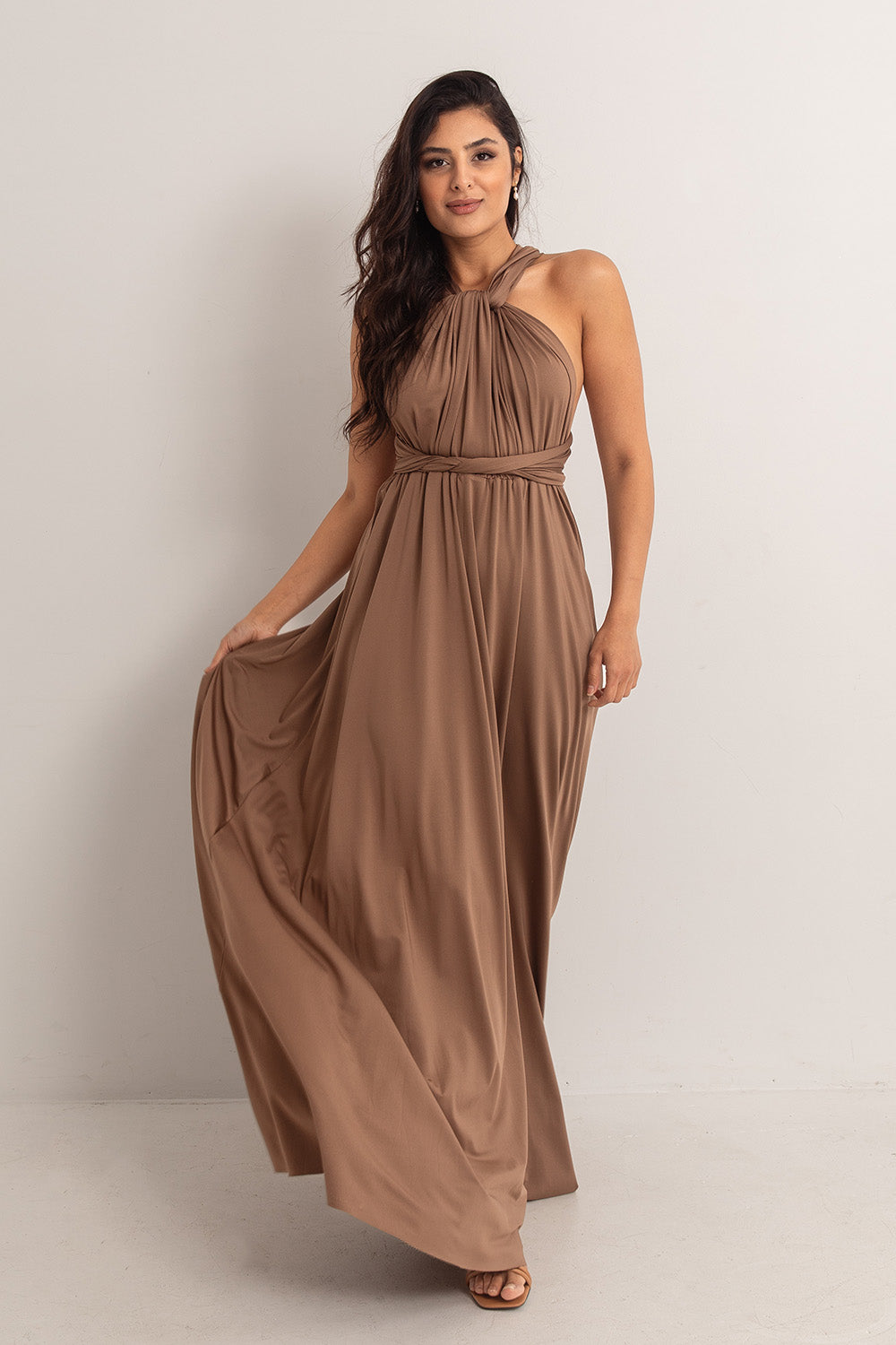 Classic Multiway Infinity Dress in Chocolate