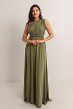 Classic Multiway Infinity Dress in Olive Green