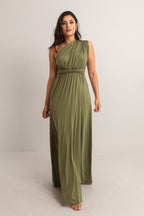 Classic Multiway Infinity Dress in Olive Green