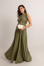 Classic Multiway Infinity Dress in Olive Green