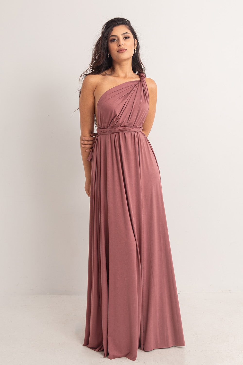 Classic Multiway Infinity Dress in Dusty Mauve