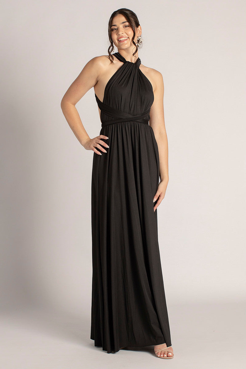 Classic Multiway Infinity Dress in Black