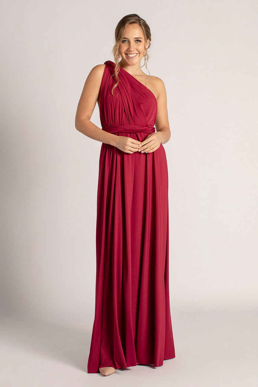 Classic Infinity Dress in Burgundy