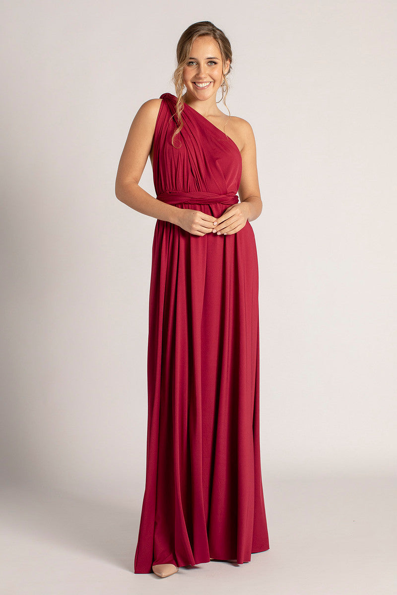Classic Multiway Infinity Dress in Burgundy