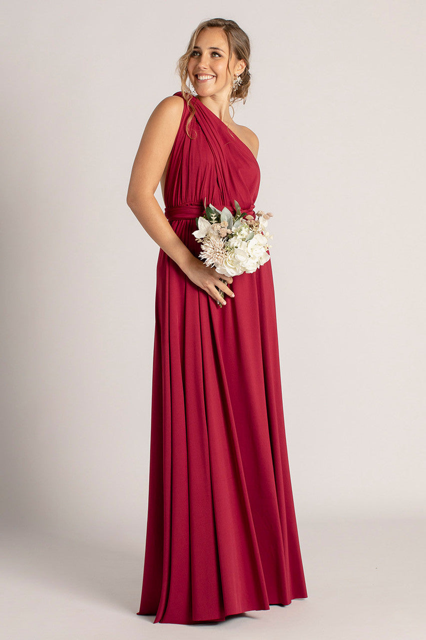 Classic Infinity Dress in Burgundy