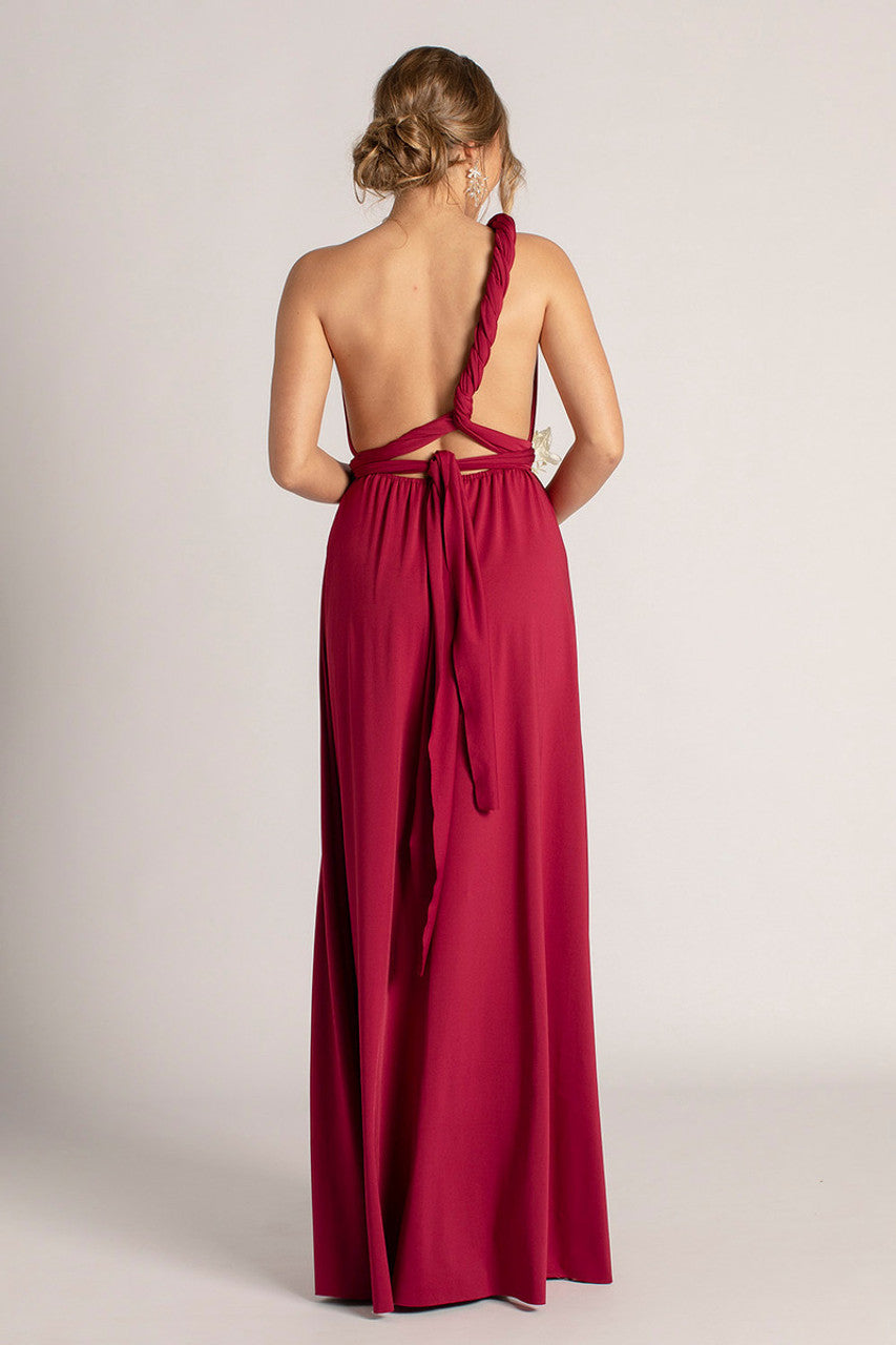 Classic Infinity Dress in Burgundy