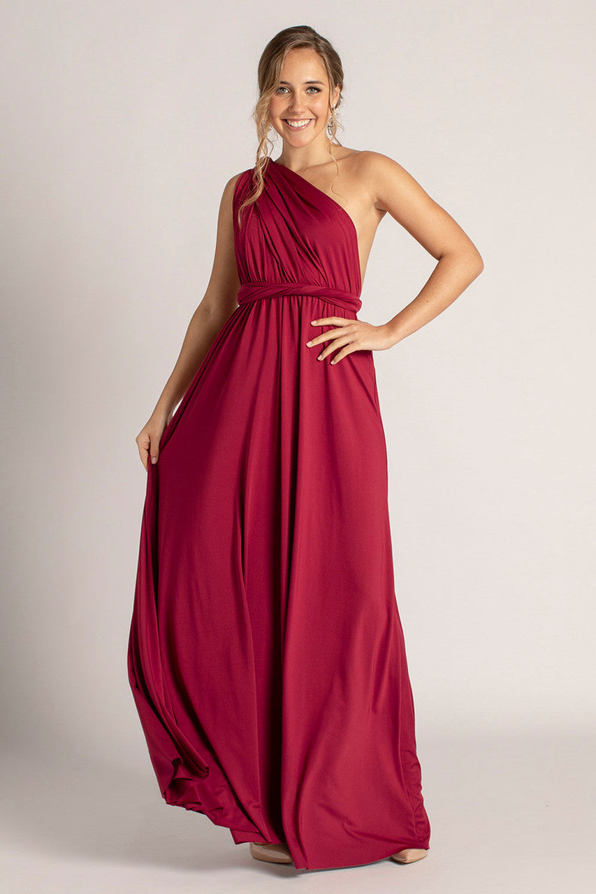 Classic Infinity Dress in Burgundy