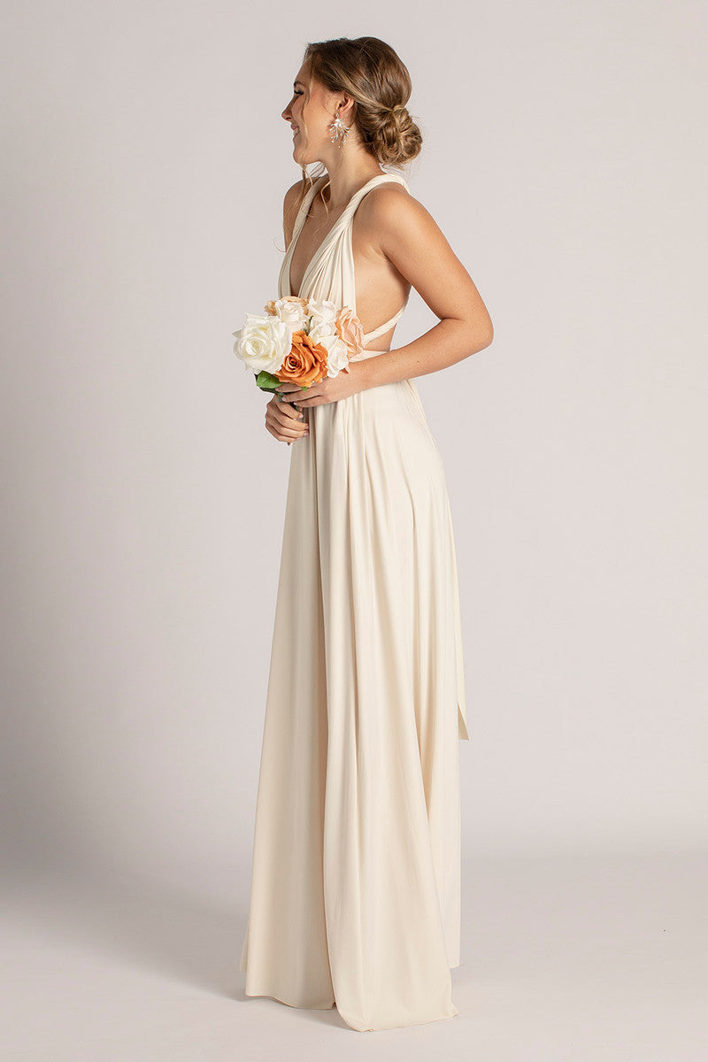 Classic Multiway Infinity Dress in Champagne