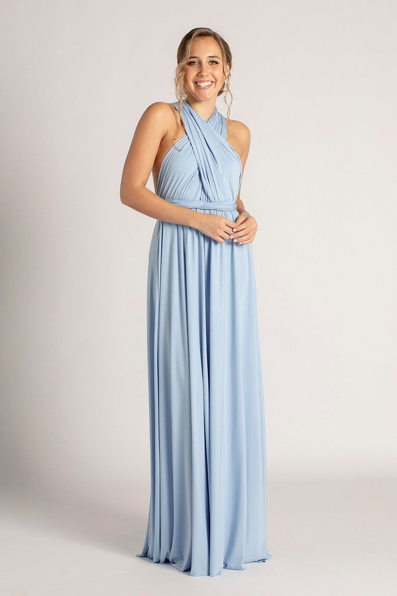 Classic Multiway Infinity Dress in Cornflower Blue