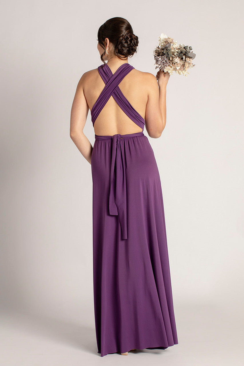 Classic Infinity Dress in Dark Purple