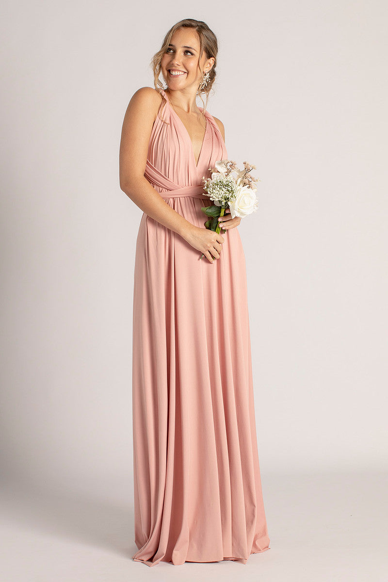 Classic Multiway Infinity Dress in Dusty Pink