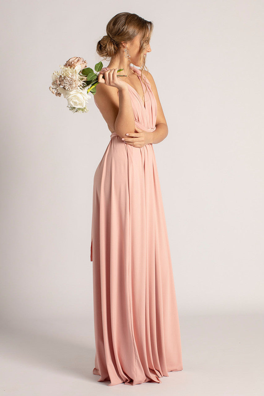Classic Infinity Dress in Dusty Pink