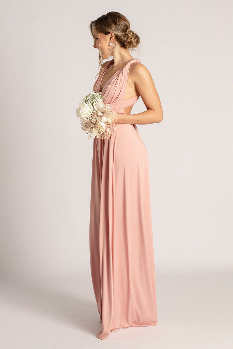 Classic Multiway Infinity Dress in Dusty Pink