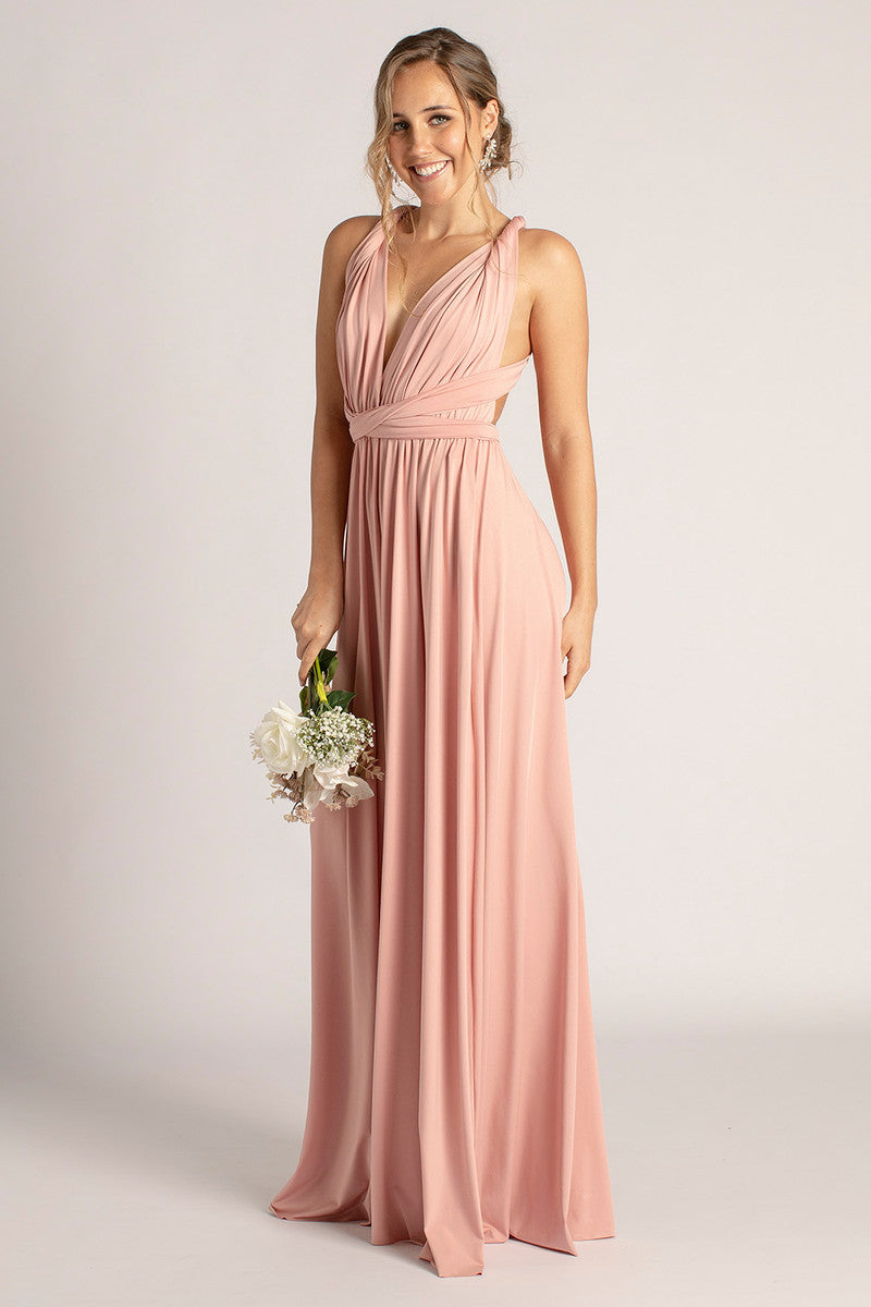 Classic Multiway Infinity Dress in Dusty Pink