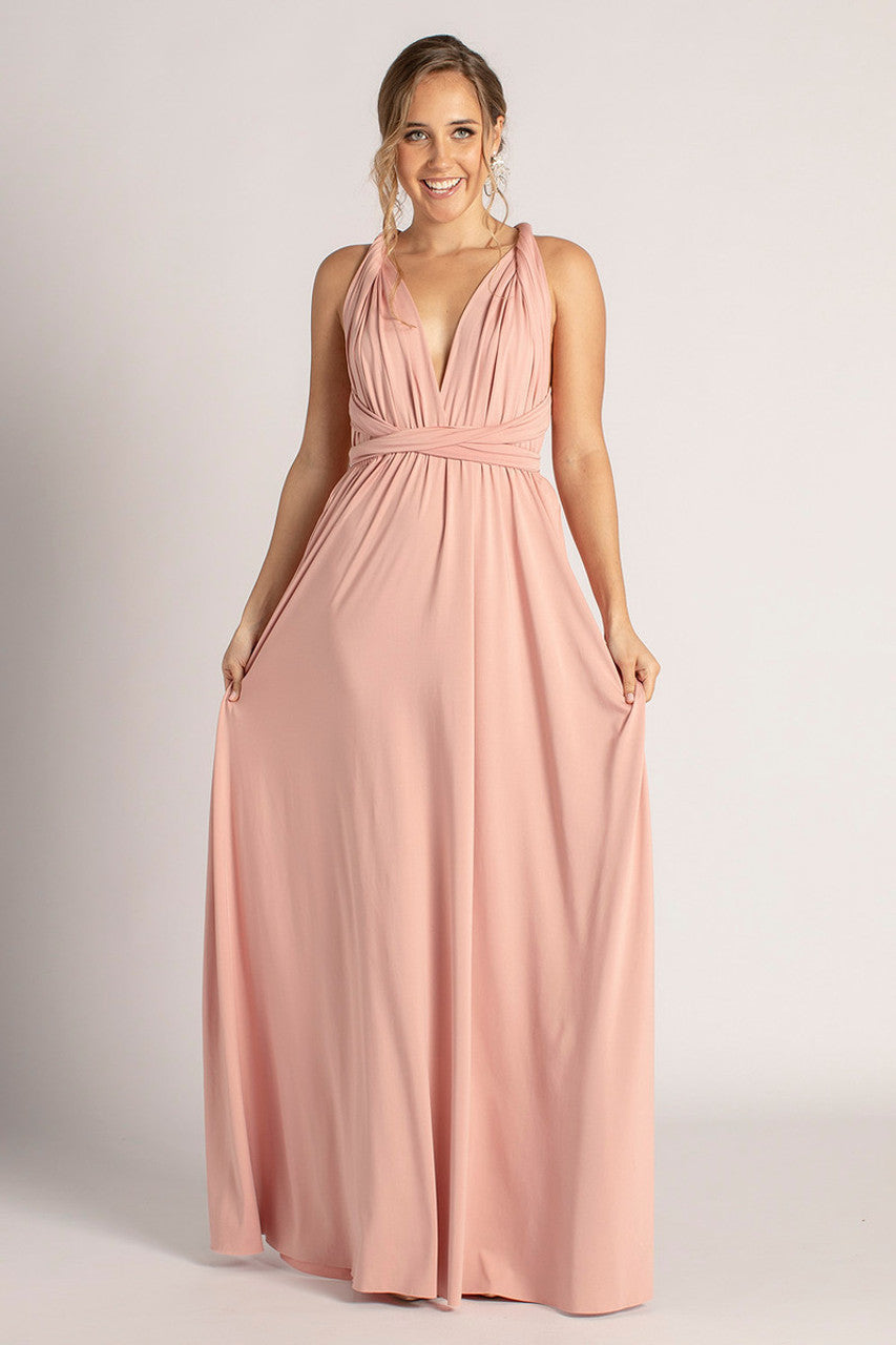 Classic Infinity Dress in Dusty Pink