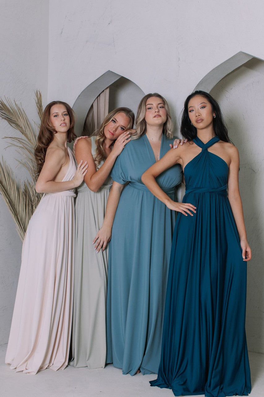 Classic Multiway Infinity Dress in Peacock