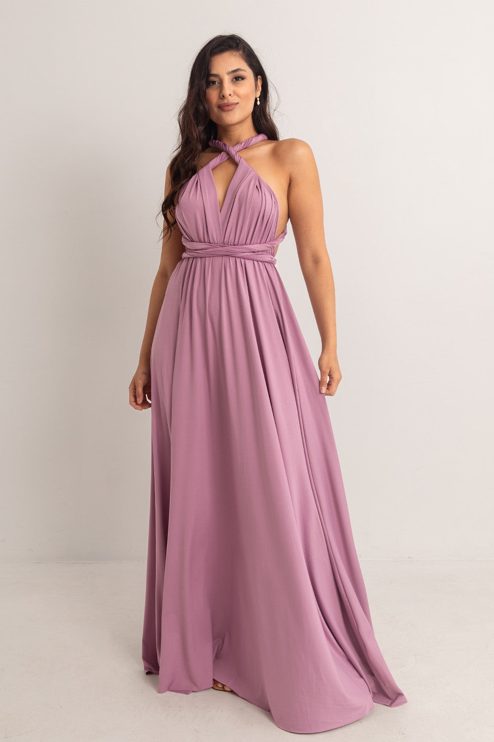 dusty purple dress Classic Multiway Infinity Bridesmaid Dress In Dusty Purple - Formal Dresses For Sale