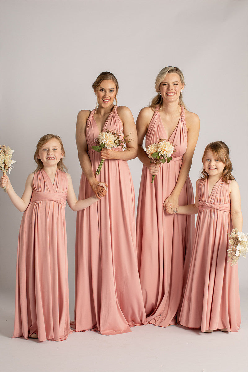 Classic Multiway Infinity Dress in Dusty Pink
