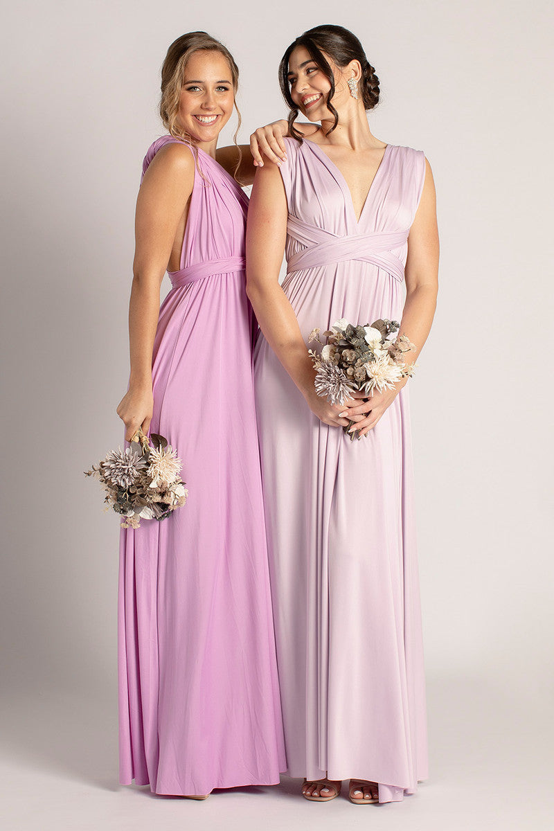 Classic Multiway Infinity Dress in Light Purple