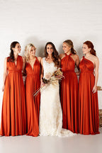 Classic Infinity Dress in Rust