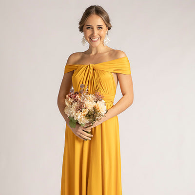 yellow Bridesmaids Dresses