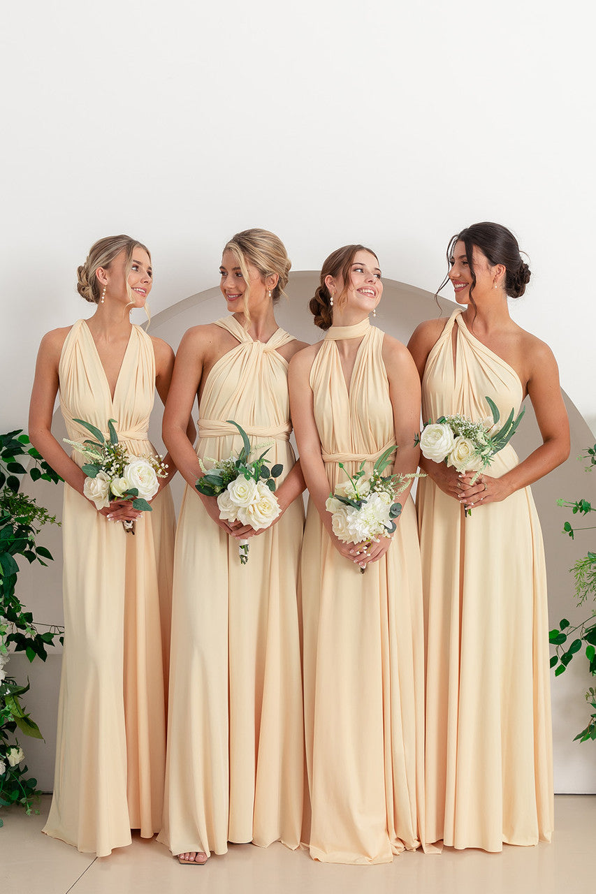 Classic Multiway Infinity Dress in Butter Yellow