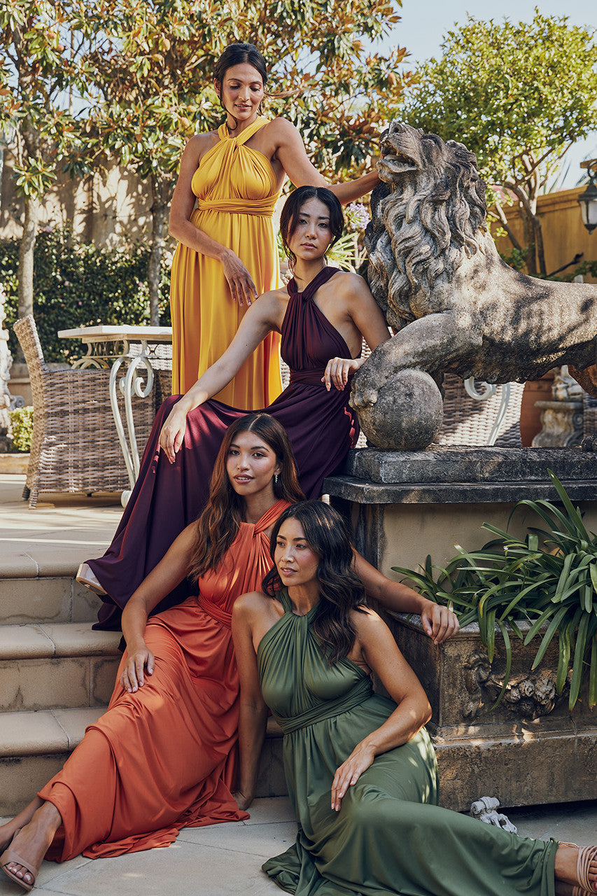 infinity dress mustard yellow Buy Mustard Yellow Maxi Convertible Infinity Dress
