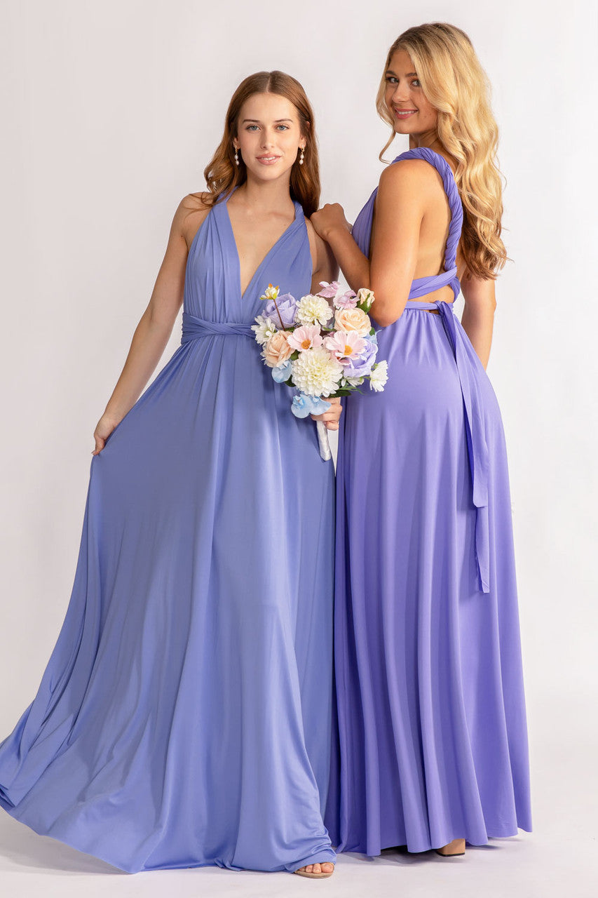 periwinkle bridesmaid dresses Classic Multiway Infinity Dress In Periwinkle For Sale - Bridesmaids Dresses