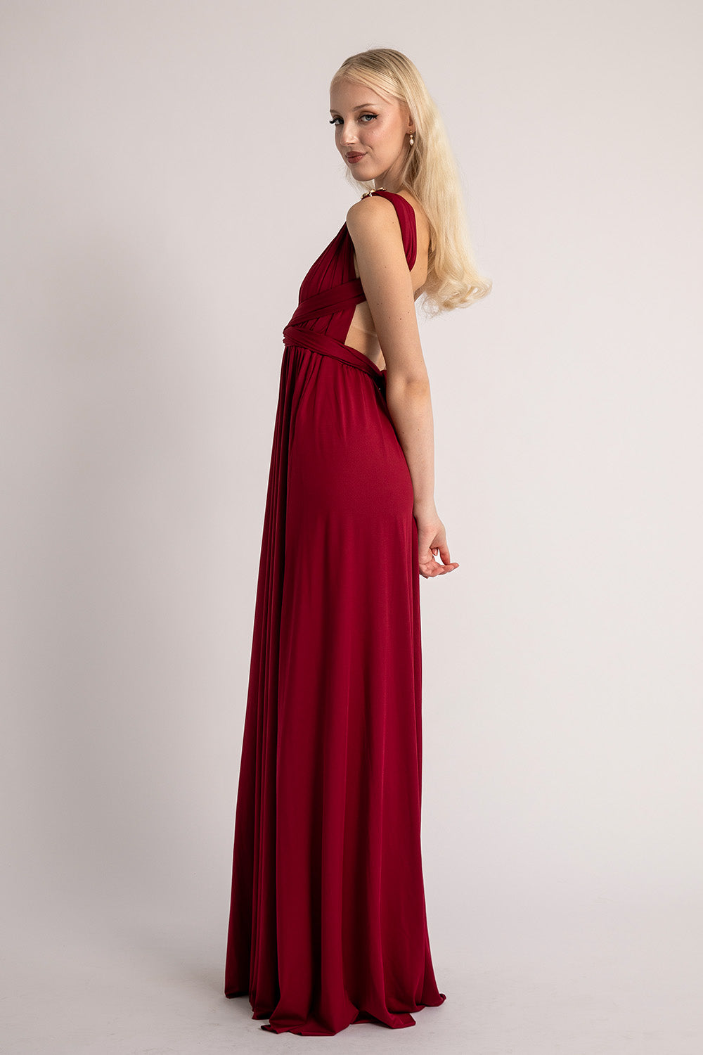 Classic Multiway Infinity Dress in Burgundy