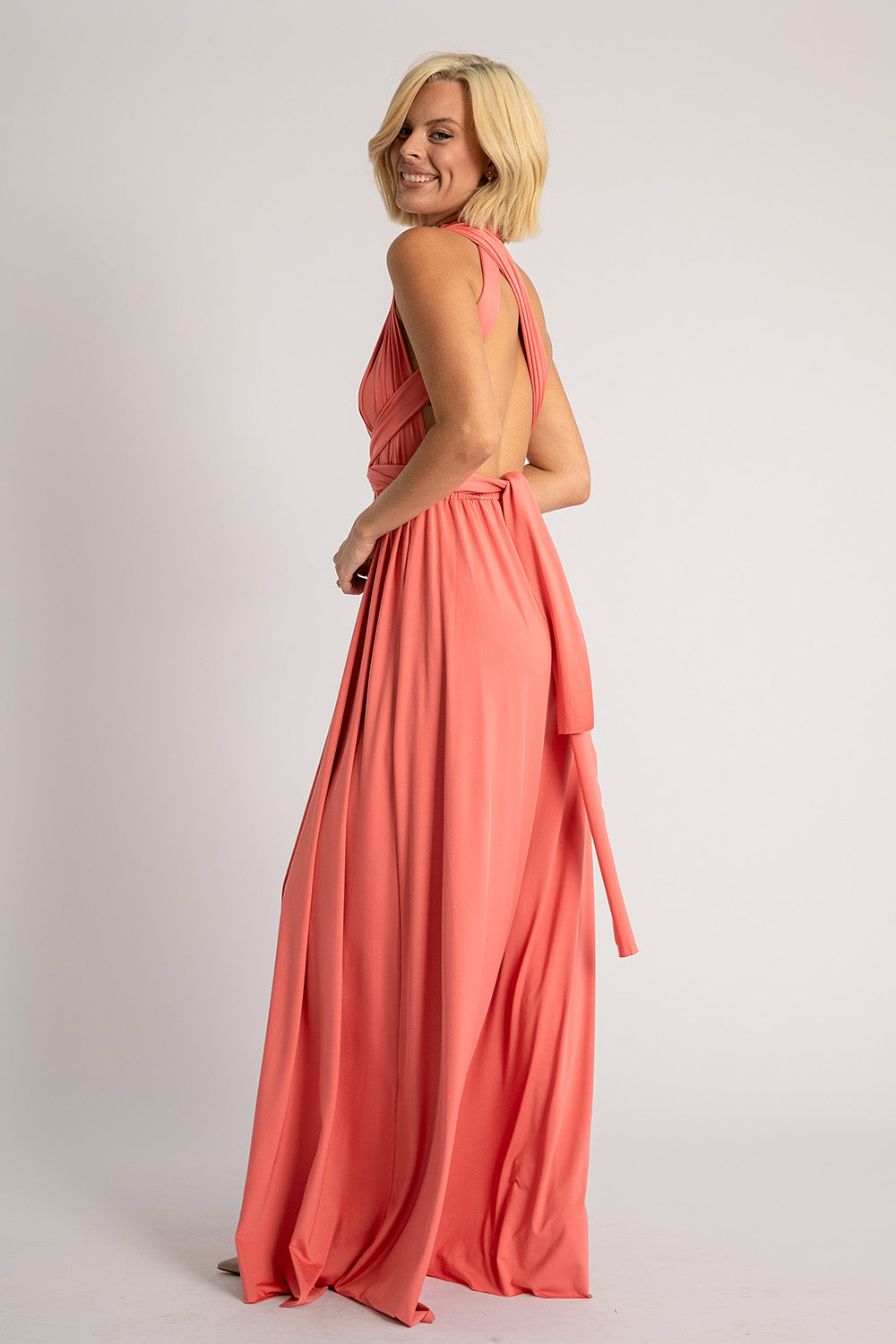 Classic Multiway Infinity Dress in Guava