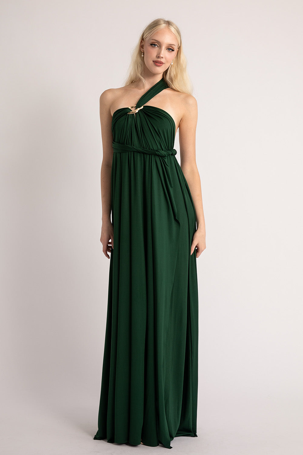 Classic Multiway Infinity Dress in Hunter Green