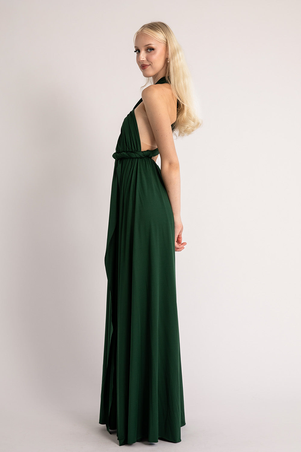 Classic Multiway Infinity Dress in Hunter Green