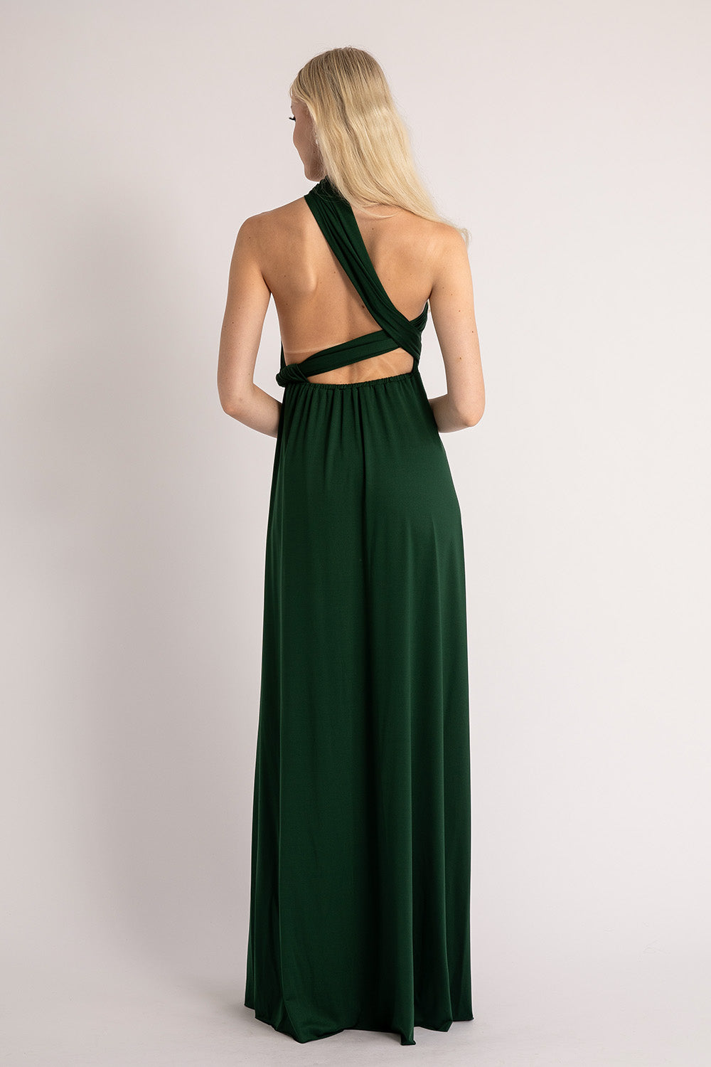 Classic Multiway Infinity Dress in Hunter Green