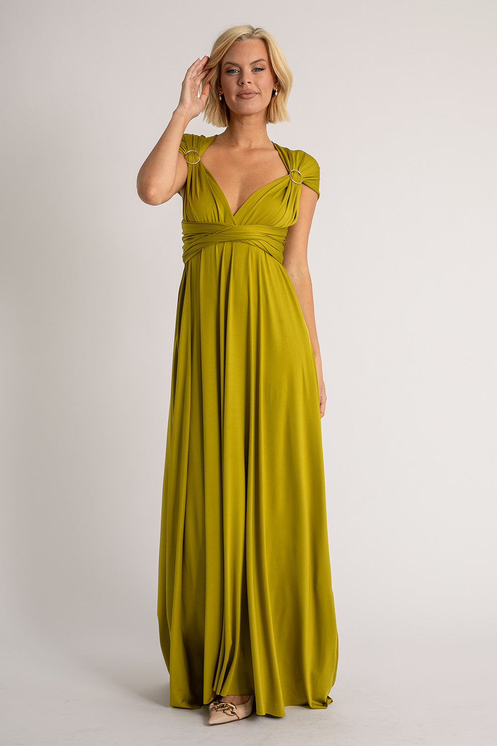 Classic Multiway Infinity Dress in Kiwi Green