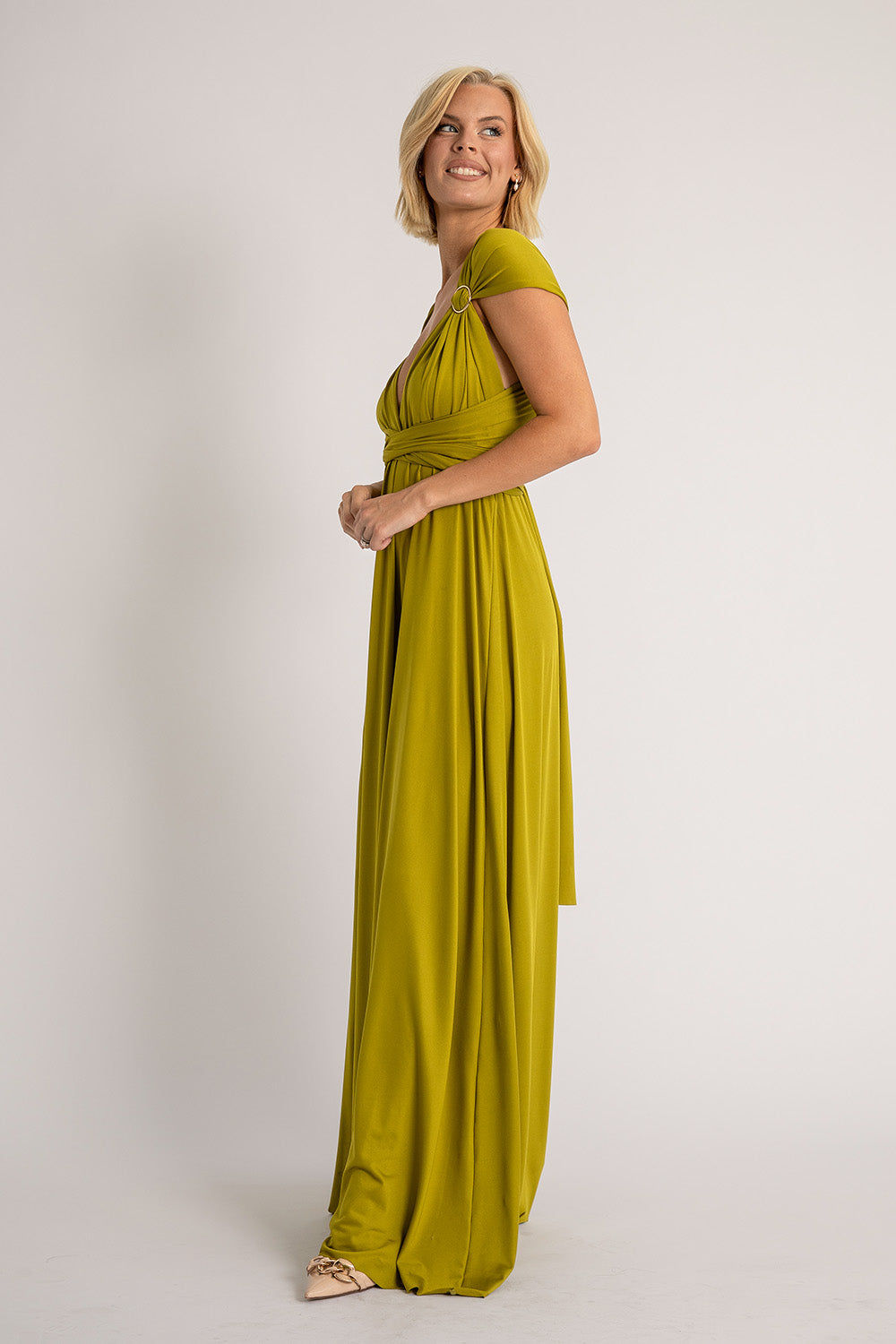 Classic Multiway Infinity Dress in Kiwi Green