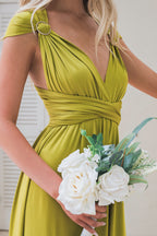 Classic Multiway Infinity Dress in Kiwi Green