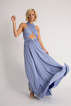 Classic Multiway Infinity Dress in Lilac Blue