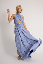 Classic Multiway Infinity Dress in Lilac Blue