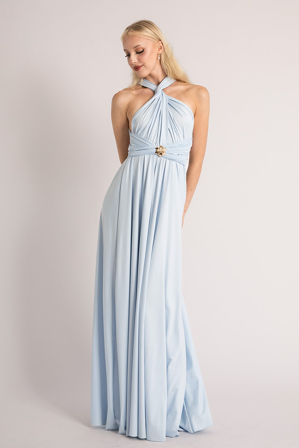 Classic Multiway Infinity Dress in Mist Blue