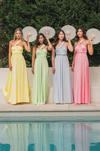 Classic Multiway Infinity Dress in Pastel Lime Green