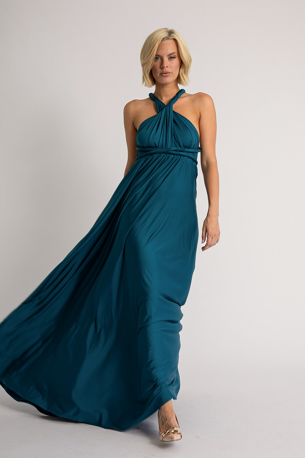 Classic Multiway Infinity Dress in Peacock