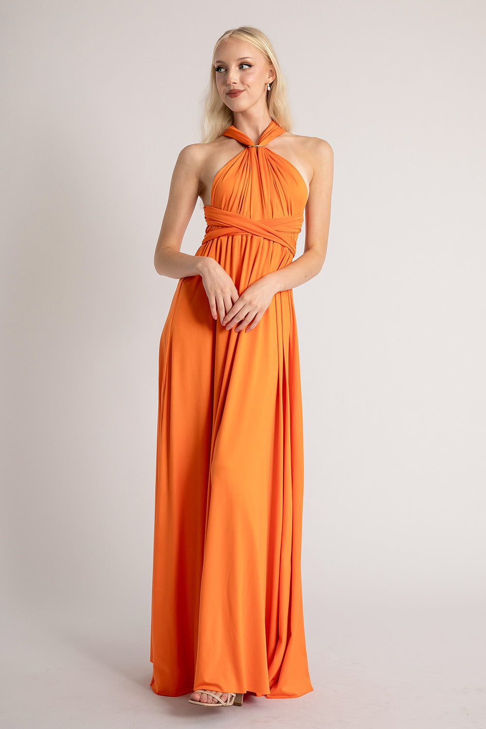 Classic Multiway Infinity Dress in Tangerine