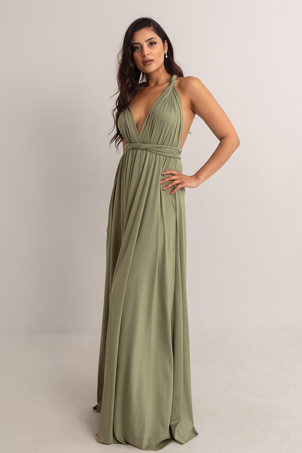 Classic Multiway Infinity Dress in Khaki