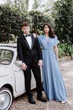 Classic Infinity Dress in Cornflower Blue